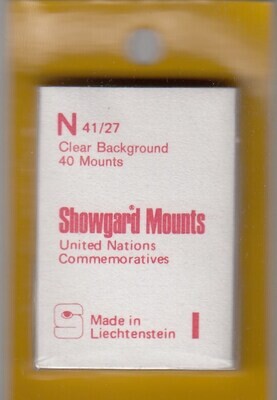 Showgard Stamp Mounts: N (41/27) - Clear Showgard Stamp Mounts: N (41/27) - Clear