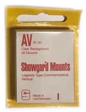 Showgard Stamp Mounts: AV (31/41) - Clear