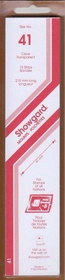 Showgard Stamp Mount Strips: 41mm - Clear