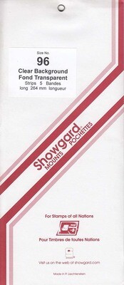 Showgard Stamp Mount Strips: 96mm - Clear Showgard Stamp Mount Strips: 96mm - Clear
