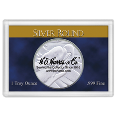 HE Harris Silver Round Frosty Case