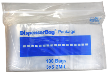 Zip Lock Bag - 3x5 (2 Mil) Clear