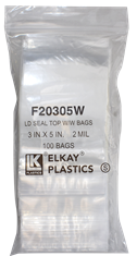 Zip Lock Bag - 3x5 (2 Mil) - Write On Zip Lock Bag - 3x5 (2 Mil) - Write On