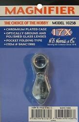 HE Harris Chrome Plated Loupe 17X - Retail Pack