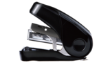 Max Flat Clinch Light Effort Compact Stapler - Black