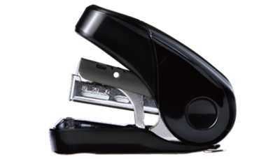 Max Flat Clinch Light Effort Compact Stapler - Black Max Flat Clinch Light Effort Compact Stapler - Black