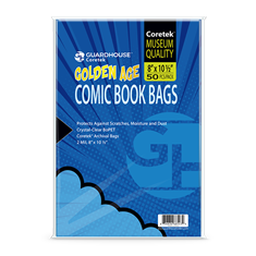 Coretek Comic Book Bag (2mil ) - Golden