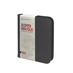 Mini 4 Pocket Zipper Folio for Trading Cards