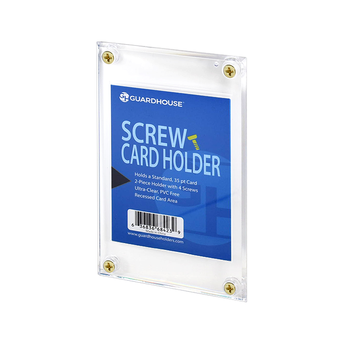 Screw Card Holders - Recessed 1/4 Screw Card Holders - Recessed 1/4"