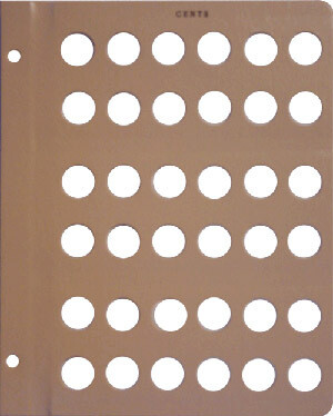 Dansco Album 7107: Cents Plain - 4 Blank Pages / 144 Ports