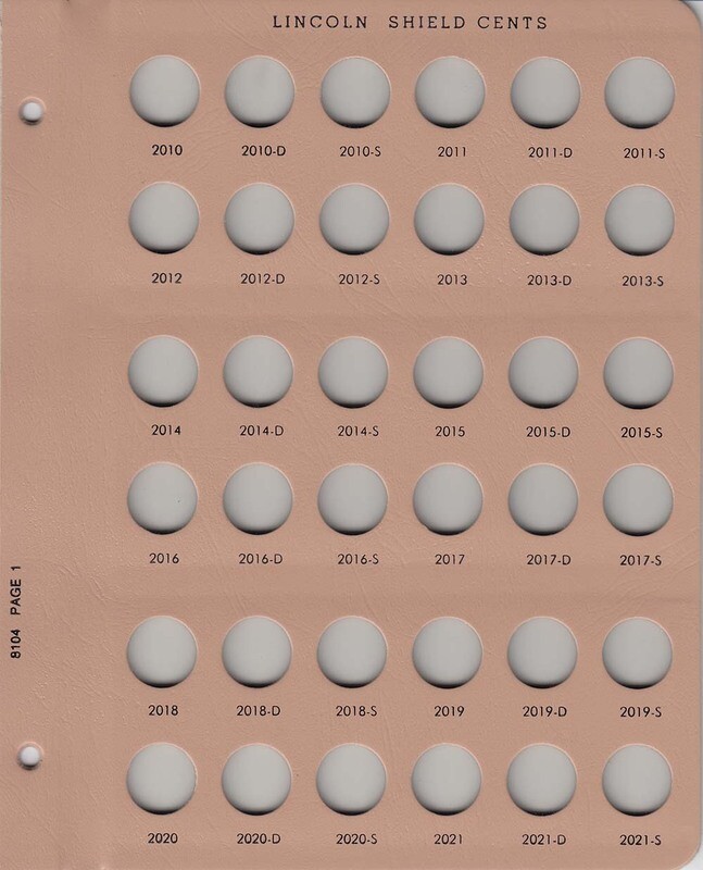 Dansco Album 8104: Lincoln Cents w/ Proofs, 2010-2021