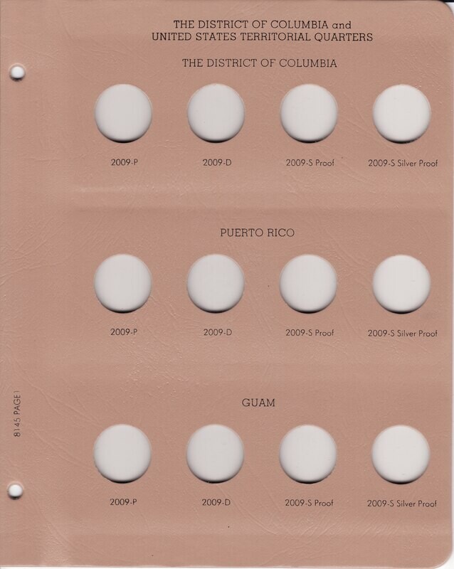 Dansco Album 8145: Statehood Quarters w/ Proofs, 2009