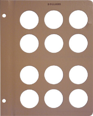 Dansco Album 7177: Large Dollars Plain - 4 Blank Pages / 48 Ports