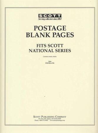 Scott National Series Blank Pages -- Postage