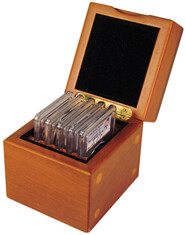 Wood Display Box (The Mini) - 5 NGC or PCGS slabs