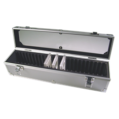 25 Slab Aluminum Box - Clear Top