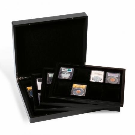 Lighthouse Quattro Deluxe Presentation Case -- 32 Slabs -- Black
