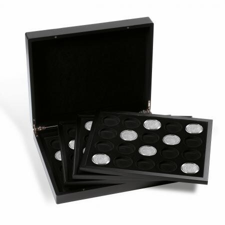 Lighthouse Quattro Deluxe Presentation Case -- 80 38mm Capsules -- Black