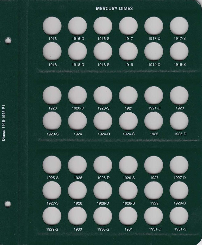 Intercept Shield Album: Mercury Dimes 1916-1945