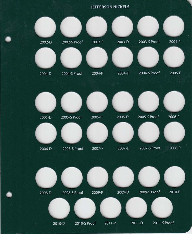Intercept Shield Album: Jefferson Nickels 2002-Date