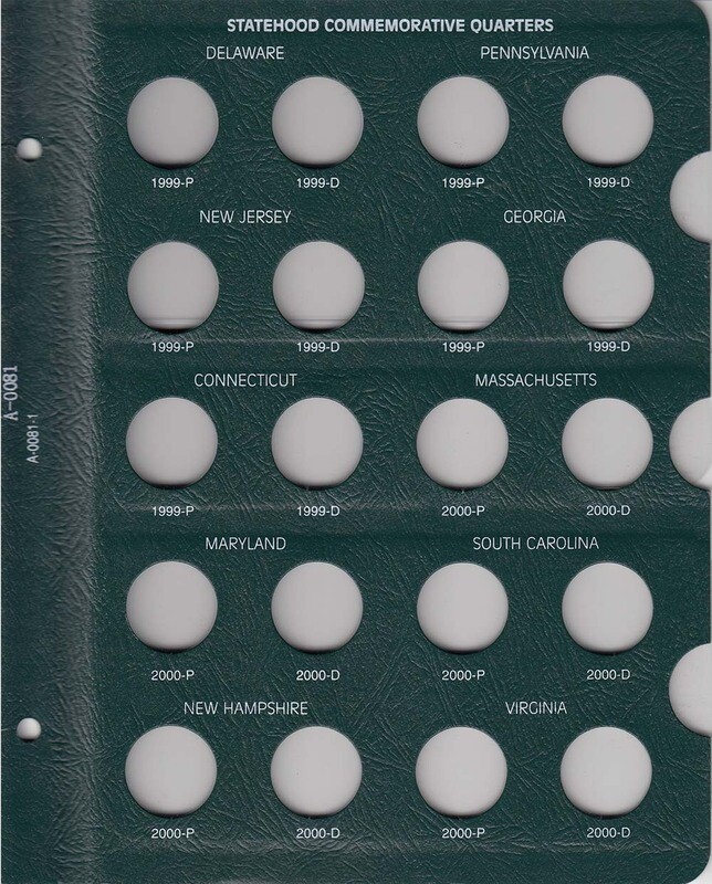 Intercept Shield Album: 50 State Quarters P&D 1999-2008