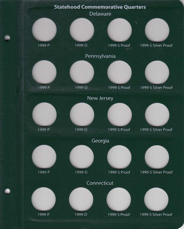 Intercept Shield Album: 50 State Quarters 1999-2003