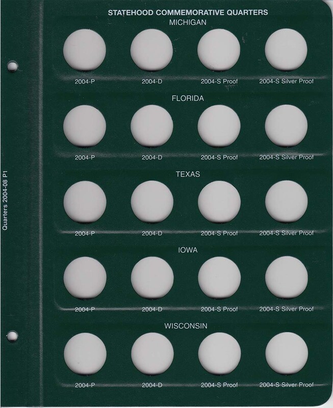 Intercept Shield Album: 50 State Quarters 2004-2008