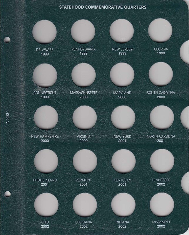 Intercept Shield Album: 50 State Quarters Date Set 1999-2008