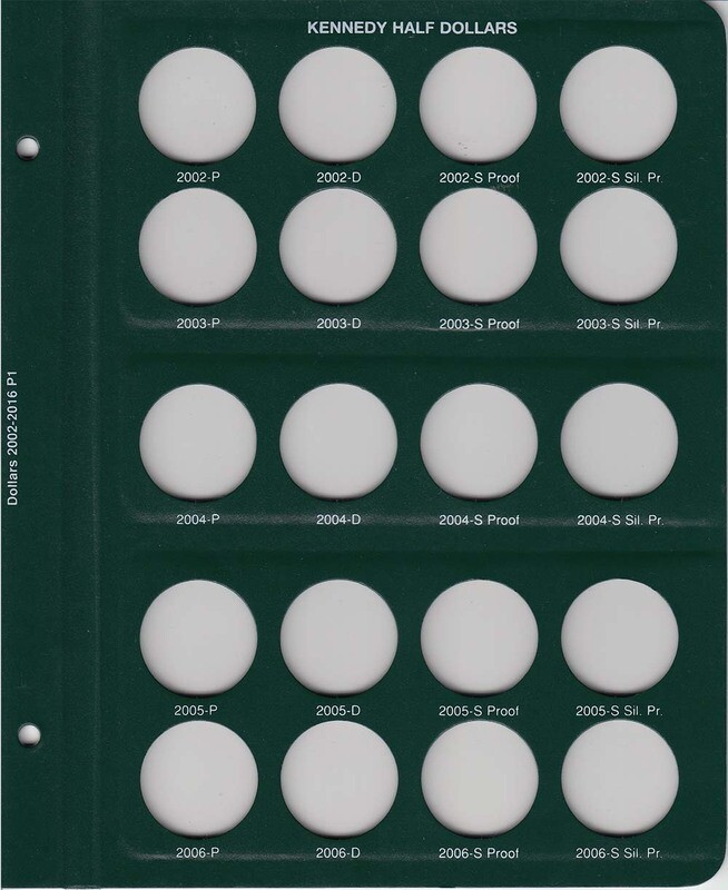 Intercept Shield Album: Kennedy Half Dollars 2002-2011