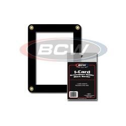 BCW Single Card Screwdown Holder -- Black Border BCW Single Card Screwdown Holder -- Black Border