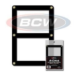 BCW Double Card Screwdown Holder -- Black Border BCW Double Card Screwdown Holder -- Black Border