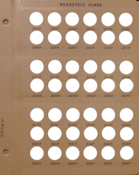 Dansco Replacement Page 7125-4: Roosevelt Dimes (2005-D to 2026-P)