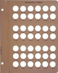 Dansco Replacement Page 7125-2: Roosevelt Dimes (1962-D to 1984-P)