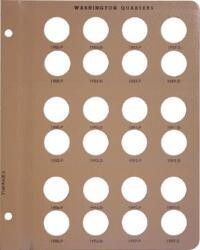 Dansco Replacement Page 7140-6: Washington Quarters (1986-P to 1997-D)