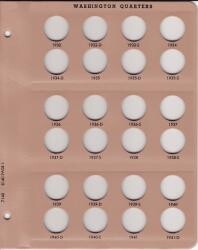 Dansco Replacement Page 7140-1/8140-1: Washington Quarters (1932 to 1941-D) Dansco Replacement Page 7140-1/8140-1: Washington Quarters (1932 to 1941-D)
