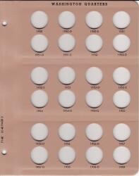 Dansco Replacement Page 7140-3/8140-3: Washington Quarters (1950 to 1959) Dansco Replacement Page 7140-3/8140-3: Washington Quarters (1950 to 1959)