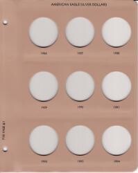 Dansco Replacement Page 7181-1: American Eagle Silver Dollars (1986 to 1994) Dansco Replacement Page 7181-1: American Eagle Silver Dollars (1986 to 1994)