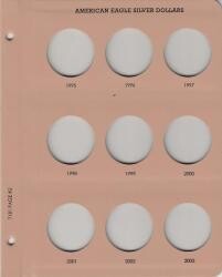 Dansco Replacement Page 7181-2: American Eagle Silver Dollars (1995 to 2003)