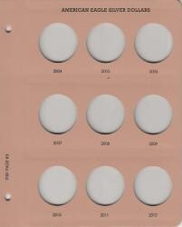 Dansco Replacement Page 7181-3: American Eagle Silver Dollars (2004 to 2012) Dansco Replacement Page 7181-3: American Eagle Silver Dollars (2004 to 2012)