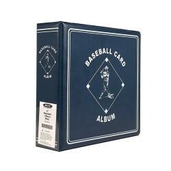 BCW 3 BCW 3" Album - Baseball Card Collection - Blue