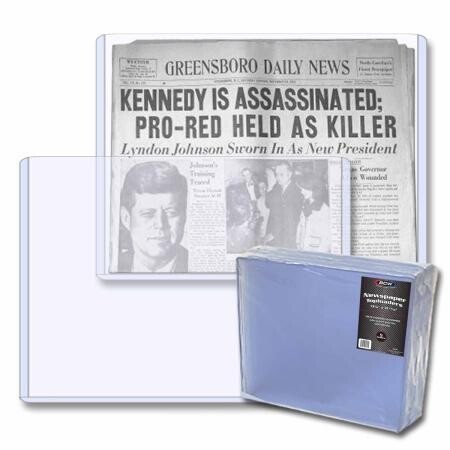 BCW Topload Holders -- Newspaper (13 x 11) -- Pack of 5 BCW Topload Holders -- Newspaper (13 x 11) -- Pack of 5