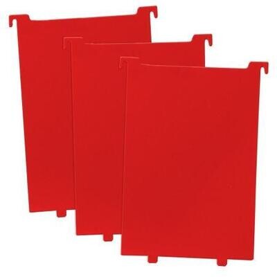 BCW Comic Book Bin Extra Partitions (3-Pack) -- Red