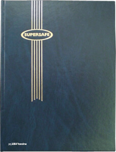 Supersafe Stockbook - 16 Black Pages (Blue) Supersafe Stockbook - 16 Black Pages (Blue)