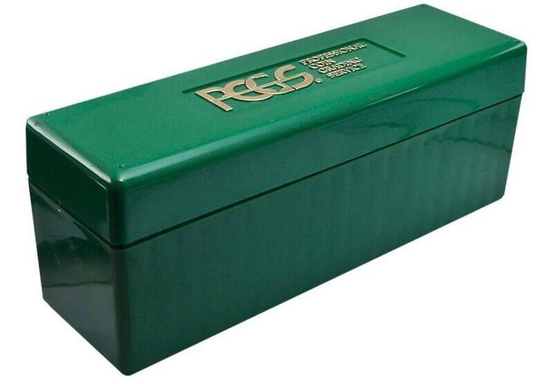 PCGS Plastic Slab Box 20 Coin Green (Used) PCGS Plastic Slab Box 20 Coin Green (Used)