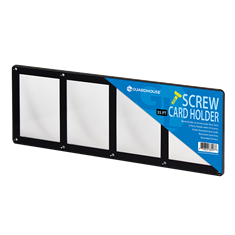 4 Card Screw Card Holder 35pt - Black Border 4 Card Screw Card Holder 35pt - Black Border