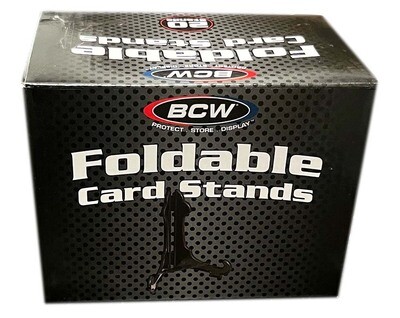 BCW Foldable Card Stand -- Black -- Box of 20