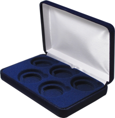 Velvet Coin Display Box - Holds 5L Capsules Velvet Coin Display Box - Holds 5L Capsules