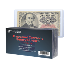 Guardhouse Fractional Currency Sentry Holders - 5 7/16x3 3/16