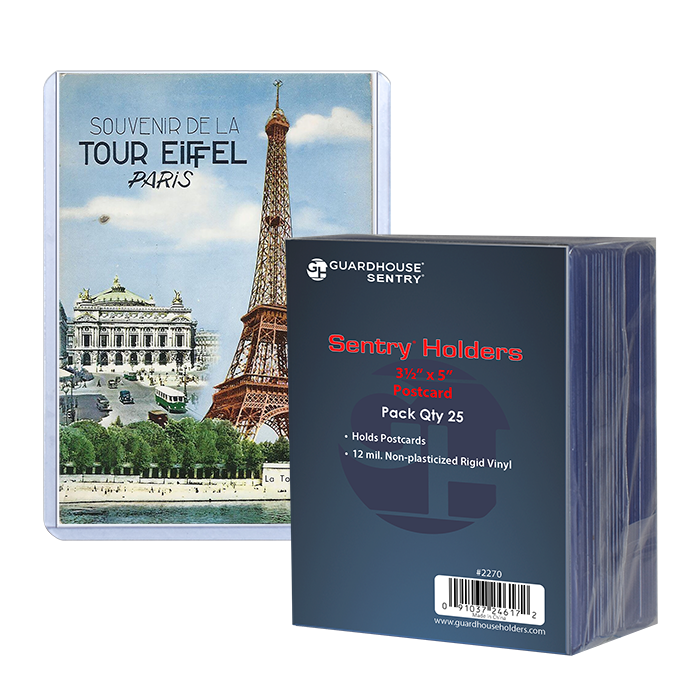 Small Post Card, Photo Sentry Holders - 3 1/2 x 5