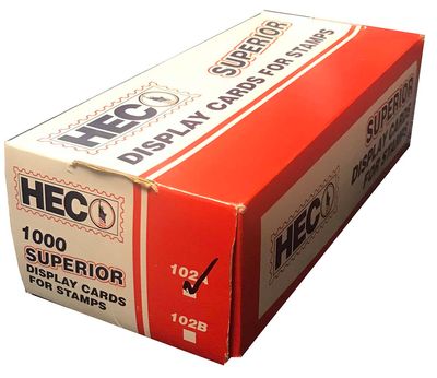 HECO Dealer Cards (102) -- 4 1/4 x 2 3/4 - Box HECO Dealer Cards (102) -- 4 1/4 x 2 3/4 - Box